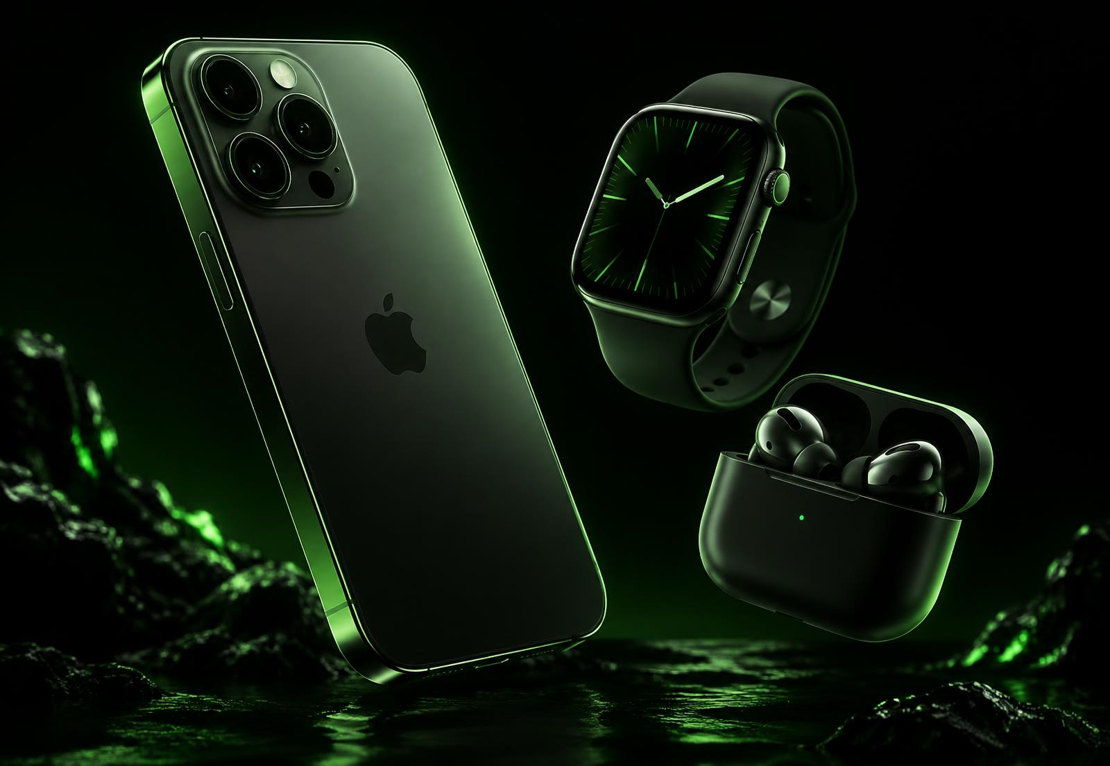Premium smartphone, smartwatch and earbuds
